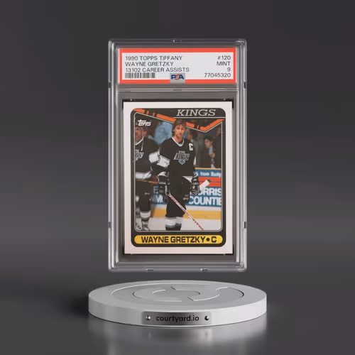 1990 Topps Tiffany #120 Wayne Gretzky - 1302 Assists Not 13102 (PSA 9 MINT)