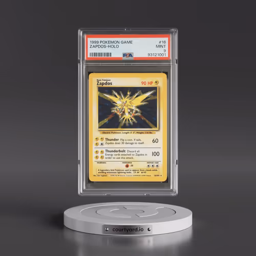1999 Pokémon Game #16 Zapdos - Holo (PSA 9 MINT)