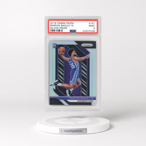 2018 Panini Prizm #181 Marvin Bagley III - Silver Prizm (PSA 9 MINT)