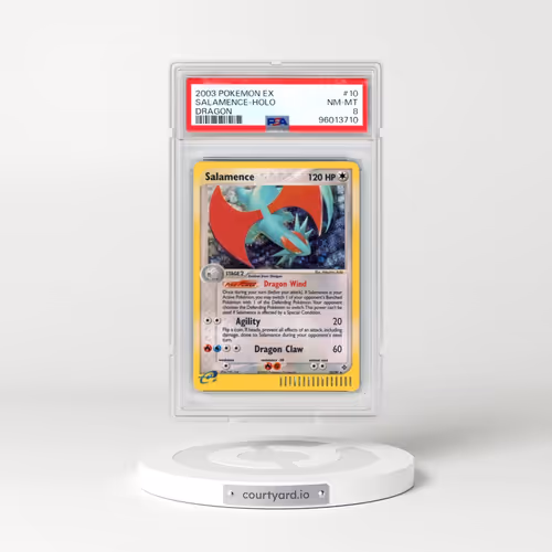 2003 Pokémon EX Dragon #10 Salamence - Holo (PSA 8 NM-MT)