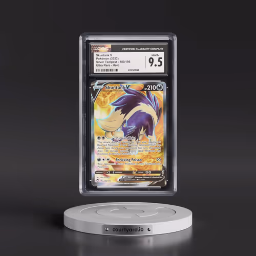 2022 Silver Tempest #180/195 Skuntank V - Ultra Rare Holo (CGC 9.5 MINT+)