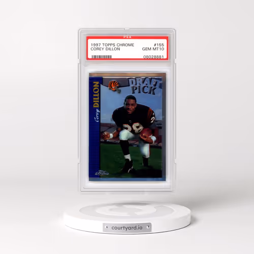 1997 Topps Chrome #155 Corey Dillon (PSA 10 GEM MINT)