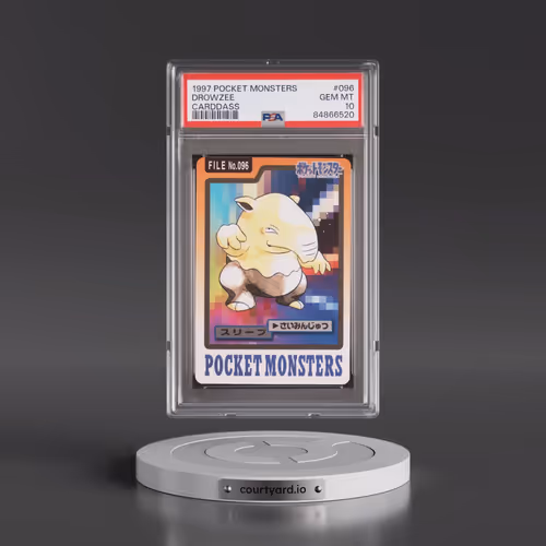 1997 Pocket Monsters Carddass #096 Drowzee (PSA 10 GEM MINT)