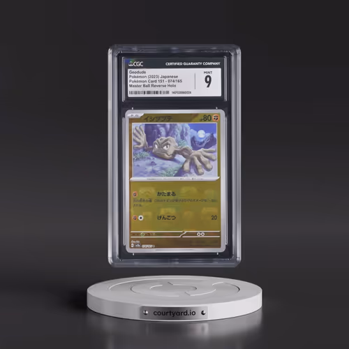 2023 Pokémon Card 151 #074/165 Geodude - Reverse Holo Master Ball (CGC 9 MINT)