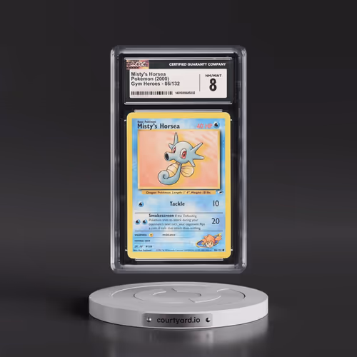 2000 Gym Heroes #86/132 Misty's Horsea (CGC 8 NM-MT)