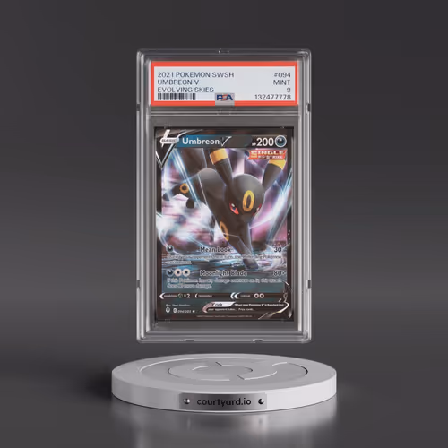 2021 Pokémon Sword & Shield Evolving Skies #094 Umbreon V - Holo (PSA 9 MINT)