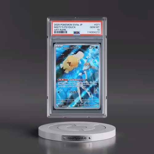 2025 Pokémon Sv9a-Hot Wind Arena #071 Misty's Psyduck - Art Rare (PSA 10 GEM MINT)