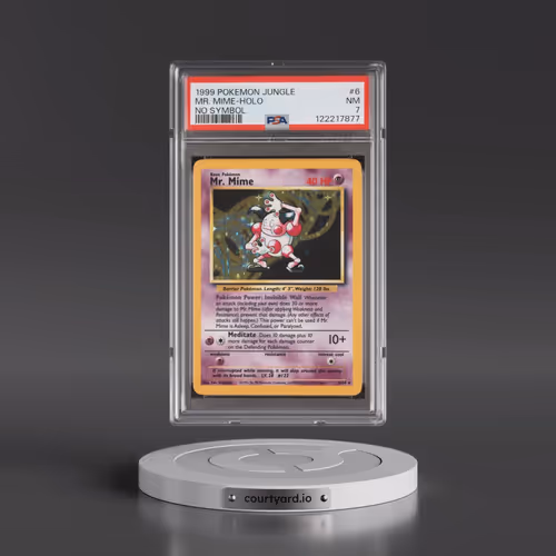 1999 Pokémon Jungle #6 Mr. Mime - Holo No Symbol (PSA 7 NM)