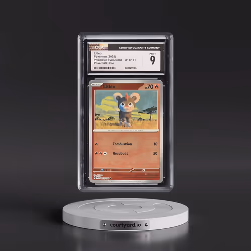 2024 Prismatic Evolutions - PRE EN #015/131 Litleo - Poké Ball Holo (CGC 9 MINT)