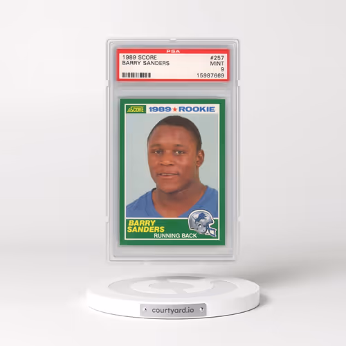 1989 Score #257 Barry Sanders (PSA 9 MINT)