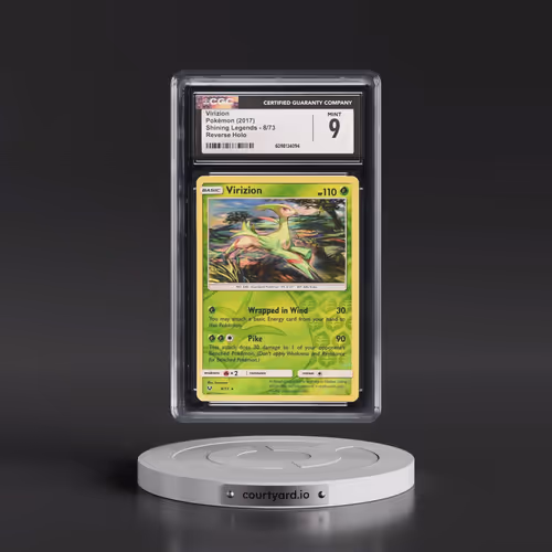 2017 Shining Legends #8/73 Virizion - Reverse Holo (CGC 9 MINT)