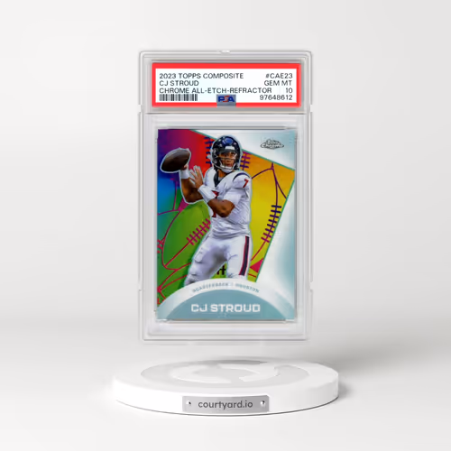2023 Topps Composite Chrome All-Etch #CAE23 CJ Stroud - Refractor (PSA 10 GEM MINT)