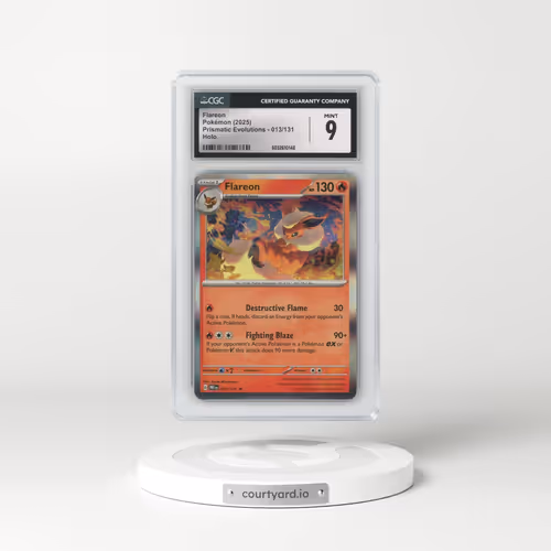 2025 Prismatic Evolutions - PRE EN #013/131 Flareon - Holo (CGC 9 MINT)