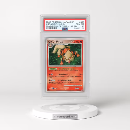 2008 Pokémon Bonds to the End of Time #010 Arcanine - 1st Edition Holo (PSA 10 GEM MINT)