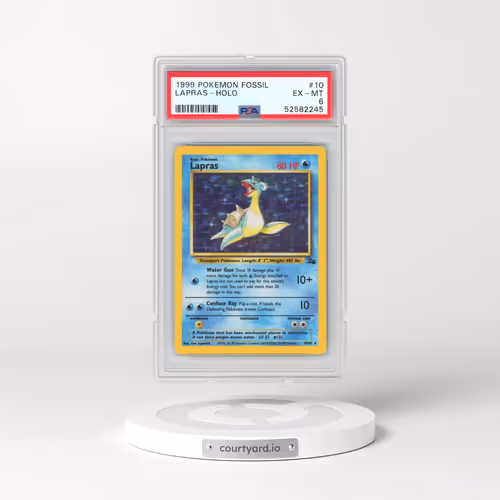 1999 Pokémon Fossil #10 Lapras - Holo (PSA 6 EX-MT)