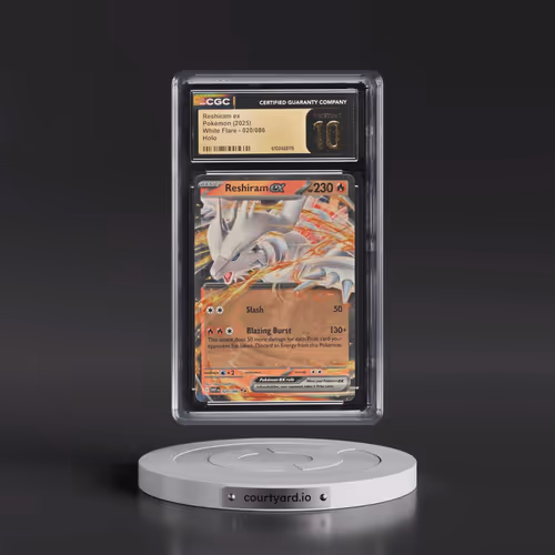 2025 White Flare - WHT EN #020/086 Reshiram ex - Holo (CGC 10 PRISTINE)