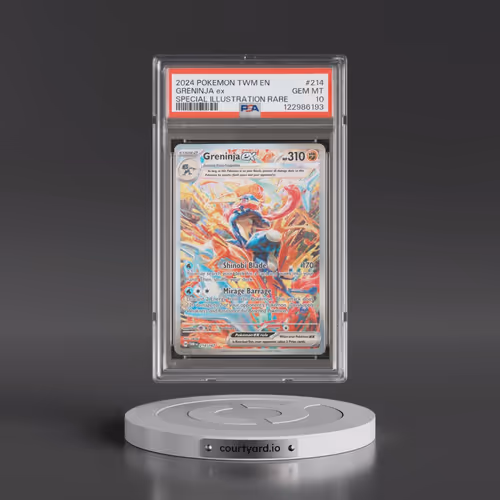 2024 Pokémon Twm EN-Twilight Masquerade #214 Greninja EX - Holo Special Illustration Rare (PSA 10 GE