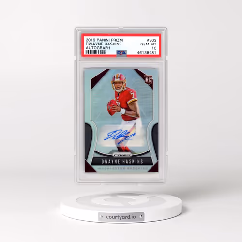 2019 Panini Prizm #303 Dwayne Haskins - Autograph (PSA 10 GEM MINT)