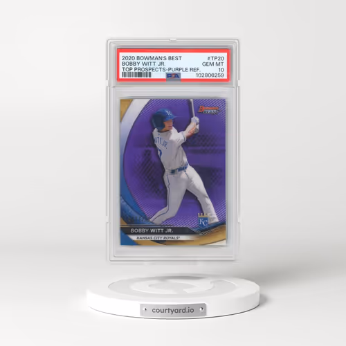 2020 Bowman's Best Top Prospects #TP20 Bobby Witt Jr. - Purple Refractor (PSA 10 GEM MINT)