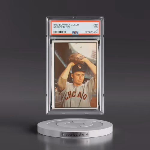 1953 Bowman Color #50 Lou Kretlow (PSA 3 VG)