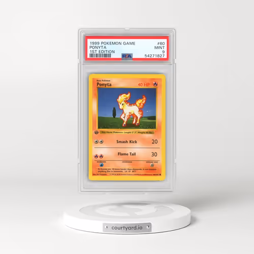 1999 Pokémon Game #60 Ponyta - 1st Edition (PSA 9 MINT)
