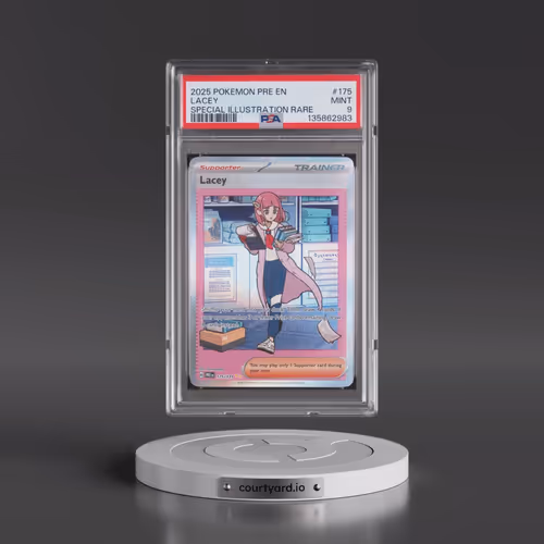 2025 Pokémon Pre EN-Prismatic Evolutions #175 Lacey - Special Illustration Rare (PSA 9 MINT)