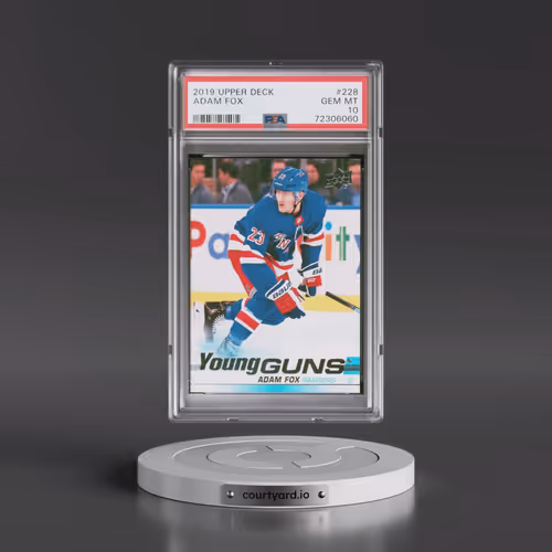 2019 Upper Deck #228 Adam Fox (PSA 10 GEM MINT)