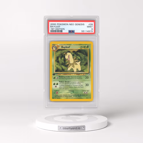2000 Pokémon Neo Genesis #28 Bayleef - 1st Edition (PSA 9 MINT)