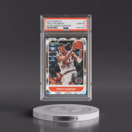 2022 Panini Donruss Retro Series #4 Tracy McGrady - Diamond (PSA 10 GEM MINT)