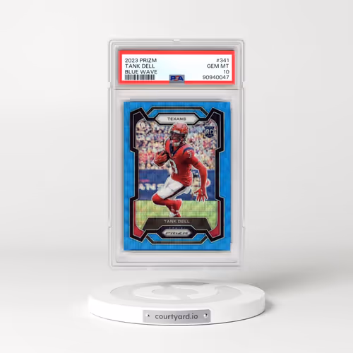 2023 Panini Prizm #341 Tank Dell - Blue Wave (PSA 10 GEM MINT)