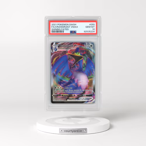 2021 Pokémon Sword & Shield Shining Fates #055 Cramorant Vmax - Full Art (PSA 10 GEM MINT)