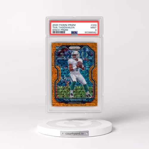 2020 Panini Prizm #339 Tua Tagovailoa - Disco Prizm (PSA 9 MINT)