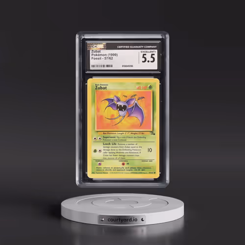 1999 Fossil #57/62 Zubat (CGC 5.5 EX+)
