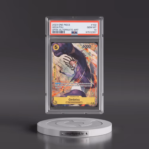 2023 One Piece OP05-Awakening of the New Era #102 Gedatsu - Alternate Art (PSA 10 GEM MINT)