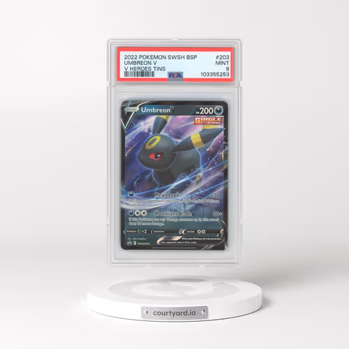 2022 Pokémon Swsh Black Star Promo #203 Umbreon V - Holo V Heroes Tins (PSA 9 MINT)