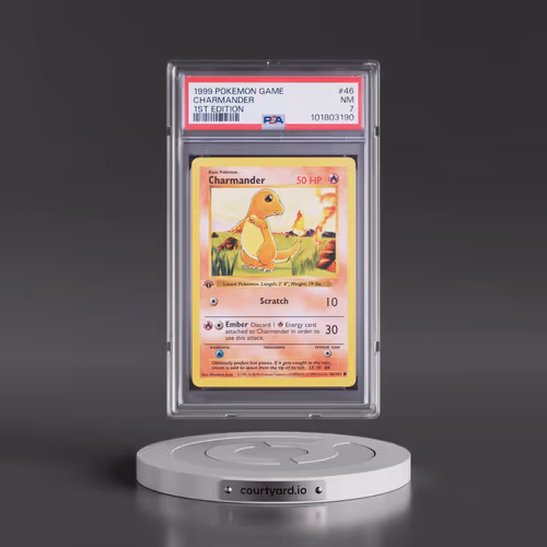 1999 Pokémon Game #46 Charmander - 1st Edition (PSA 7 NM)