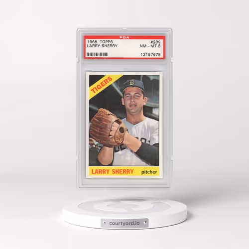1966 Topps #289 Larry Sherry (PSA 8 NM-MT)