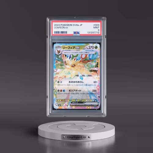 2024 Pokémon Sv8a-Terastal Fest EX #003 Leafeon EX - Holo (PSA 9 MINT)