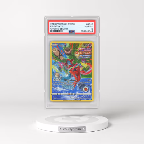 2023 Pokémon Sword and Shield Crown Zenith #GG12 Deoxys - Full Art (PSA 10 GEM MINT)