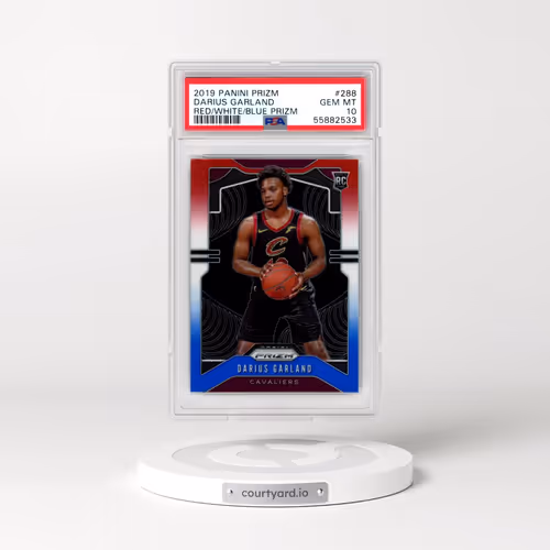 2019 Panini Prizm #288 Darius Garland - Red/White/Blue Prizm (PSA 10 GEM MINT)