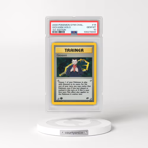 2000 Pokémon Gym Challenge #18 Giovanni - 1st Edition Holo (PSA 10 GEM MINT)