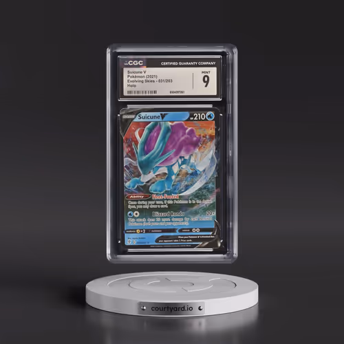 2021 Evolving Skies #031/203 Suicune V - Holo (CGC 9 MINT)