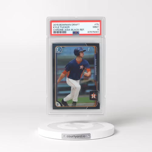 2015 Bowman Draft #75 Kyle Tucker - Chrome-Asia Black Refractor (PSA 9 MINT)
