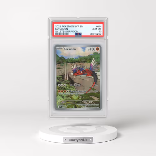 2023 Pokémon Svp EN-SV Black Star Promo #014 Koraidon - Scarlet & Violet Elite Trainer Box-Koraidon (PSA 10 GEM MINT)