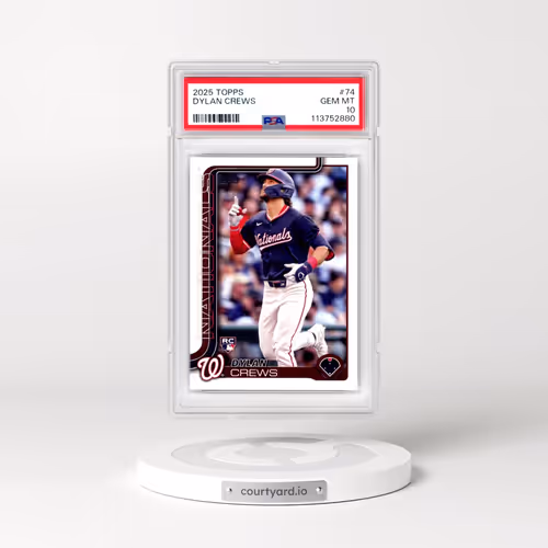 2025 Topps #74 Dylan Crews (PSA 10 GEM MINT)