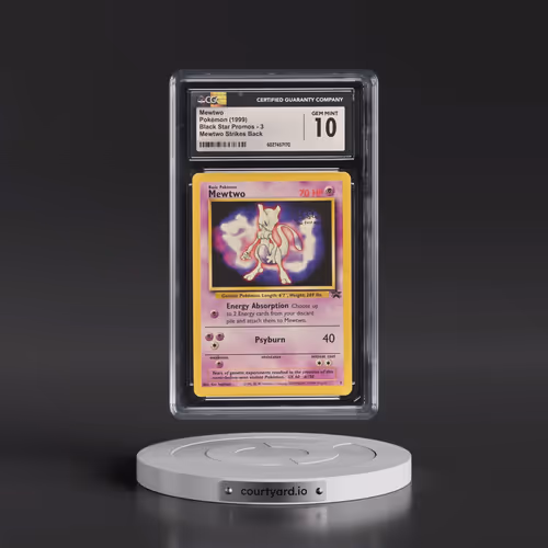 1999 Black Star Promos #3 Mewtwo - Mewtwo Strikes Back (CGC 10 GEM MINT)