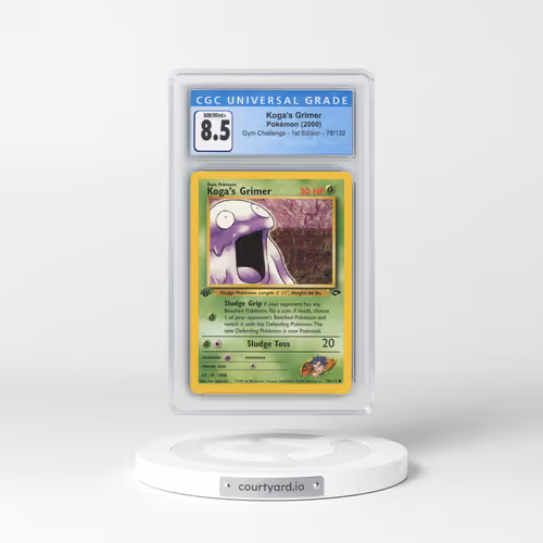 2000 Gym Challenge #78/132 Koga's Grimer - 1st Edition 1st Edition (CGC 8.5 NM-MT+)