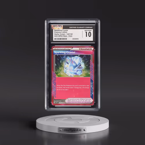 2024 Pokémon Scr EN-Stellar Crown #142 Sparkling Crystal (CGC 10 GEM MINT)