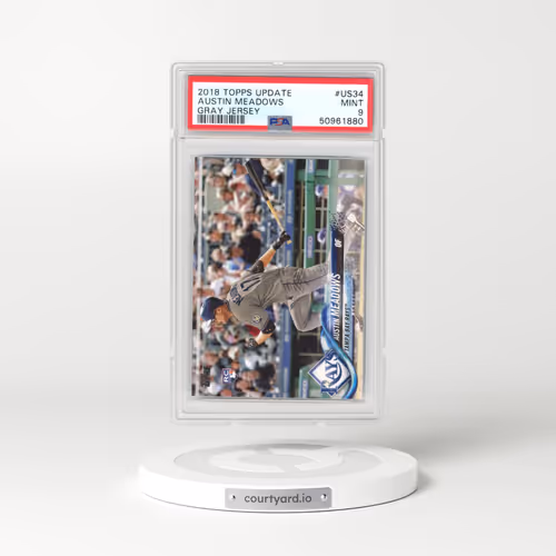 2018 Topps Update #US34 Austin Meadows - Gray Jersey (PSA 9 MINT)