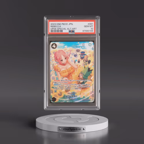 2023 One Piece Japanese OP06-Wings of the Captain #091 Rebecca - Special Alternate Art (PSA 10 GEM M